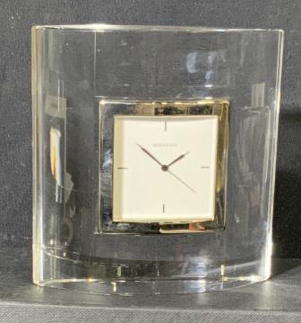 MOVADO Clear Crystal Clock, Original Box (1 of 13)