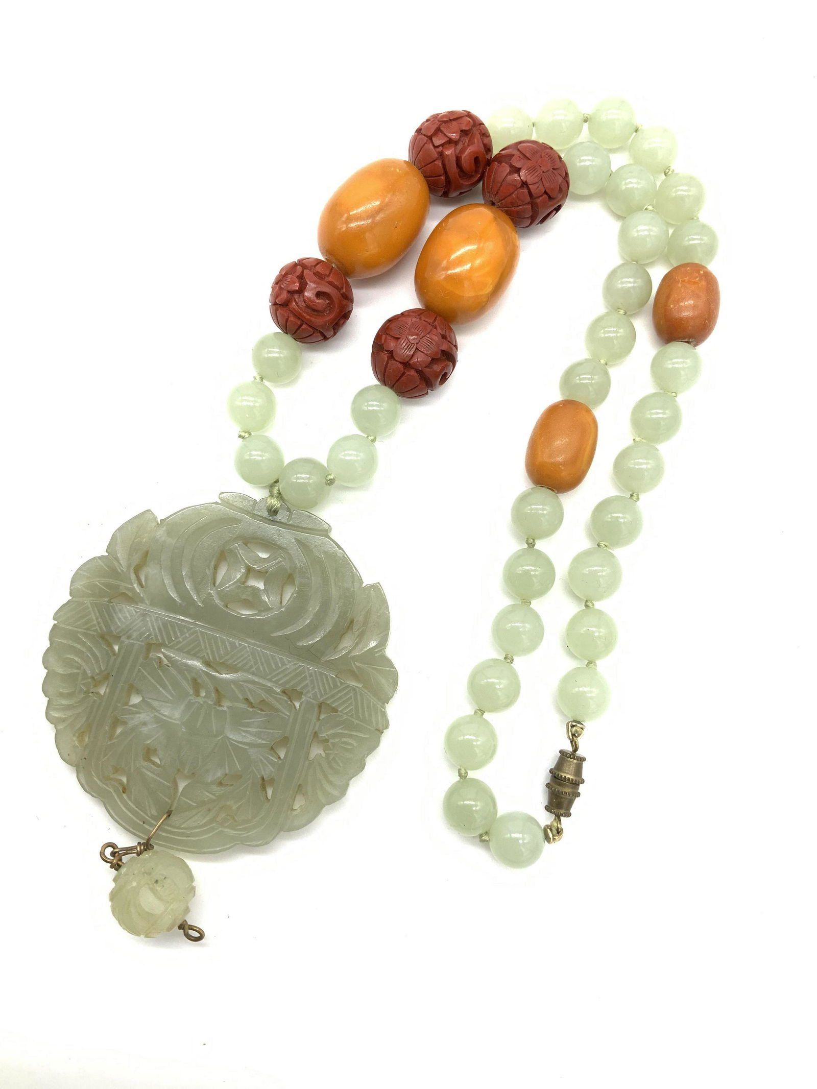 Luxury Jade and Onyx Pendant Necklaces, Jewelry, (1 of 14)