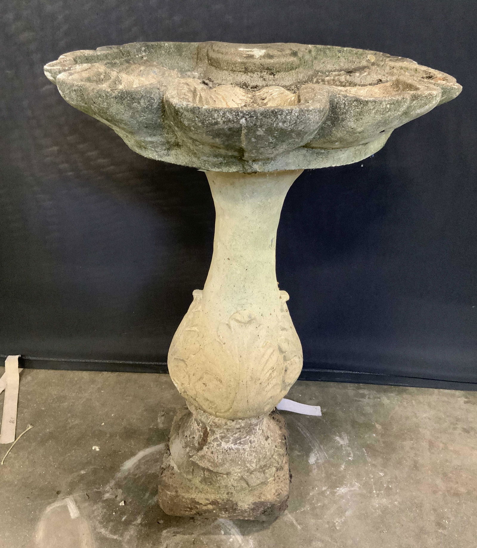 Vintage Cast Stone Birdbath (1 of 11)