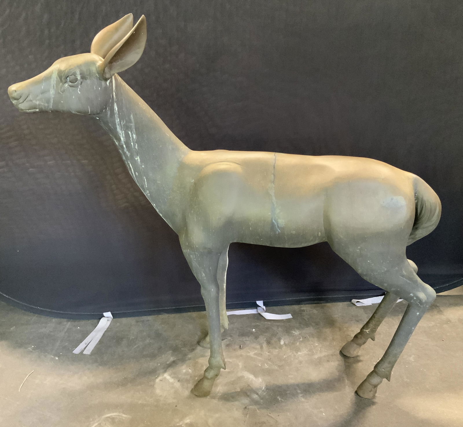 Vintage Bronze Deer Statue (1 of 11)