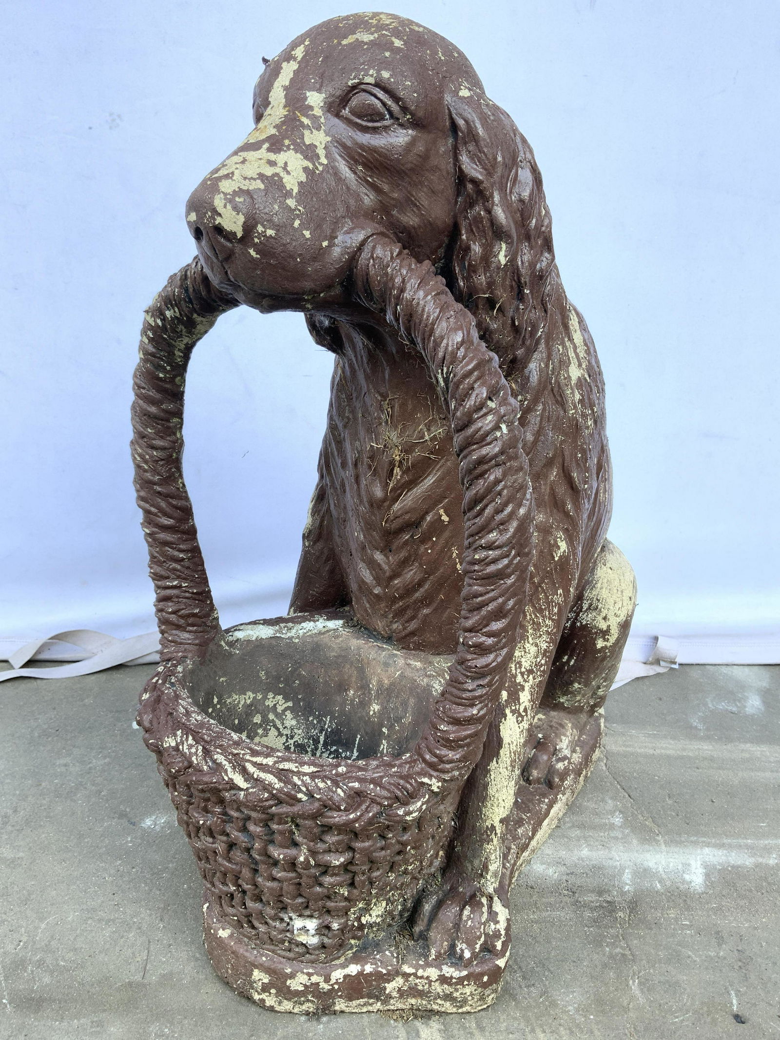 MASSARELLI Vntg Cement Dog Garden Statuary (1 of 11)