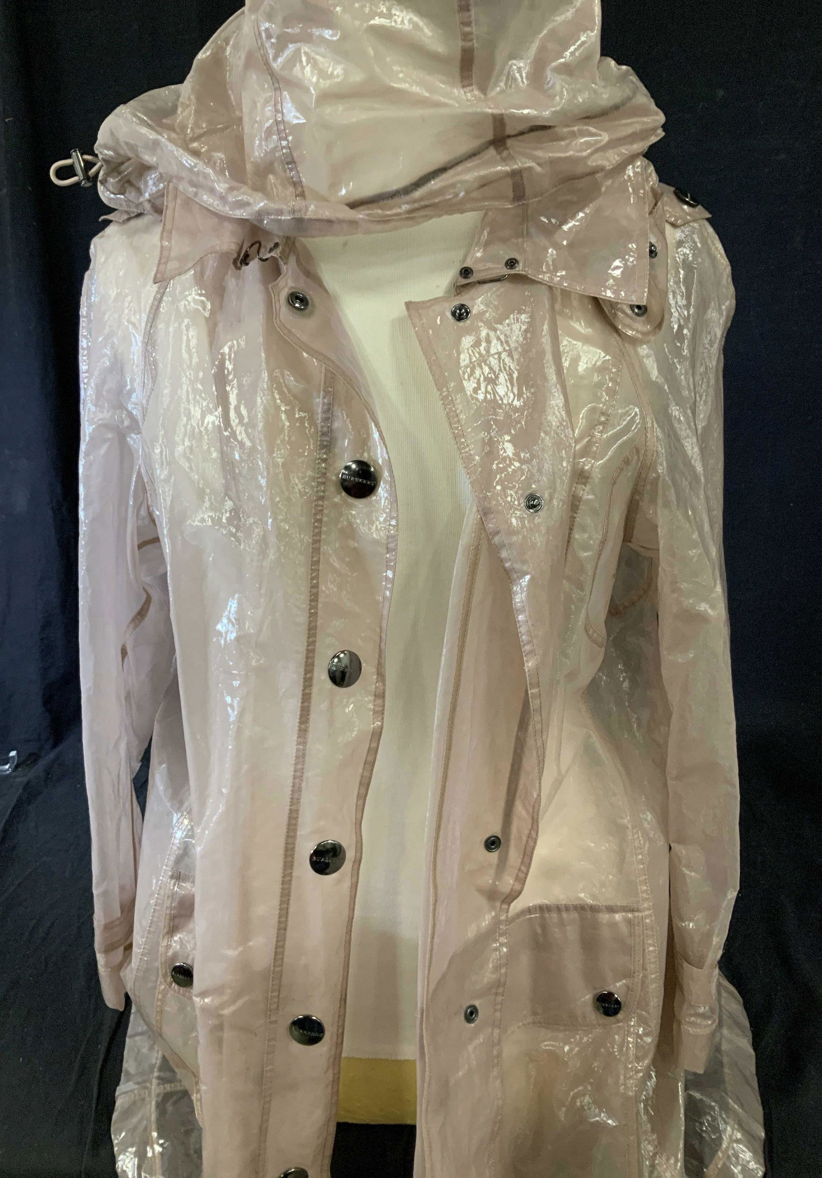 BURBERRY ENGLAND Polyuerathane Vintage Rain Jacket (1 of 11)