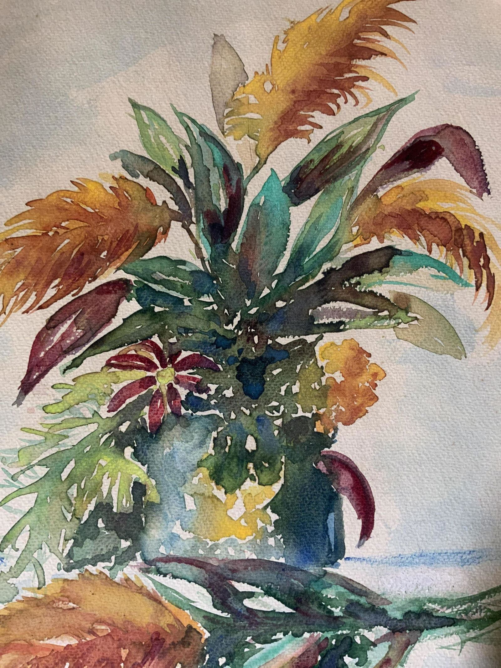 LAURA HILLS Signed Watercolor Painting (1 of 10)