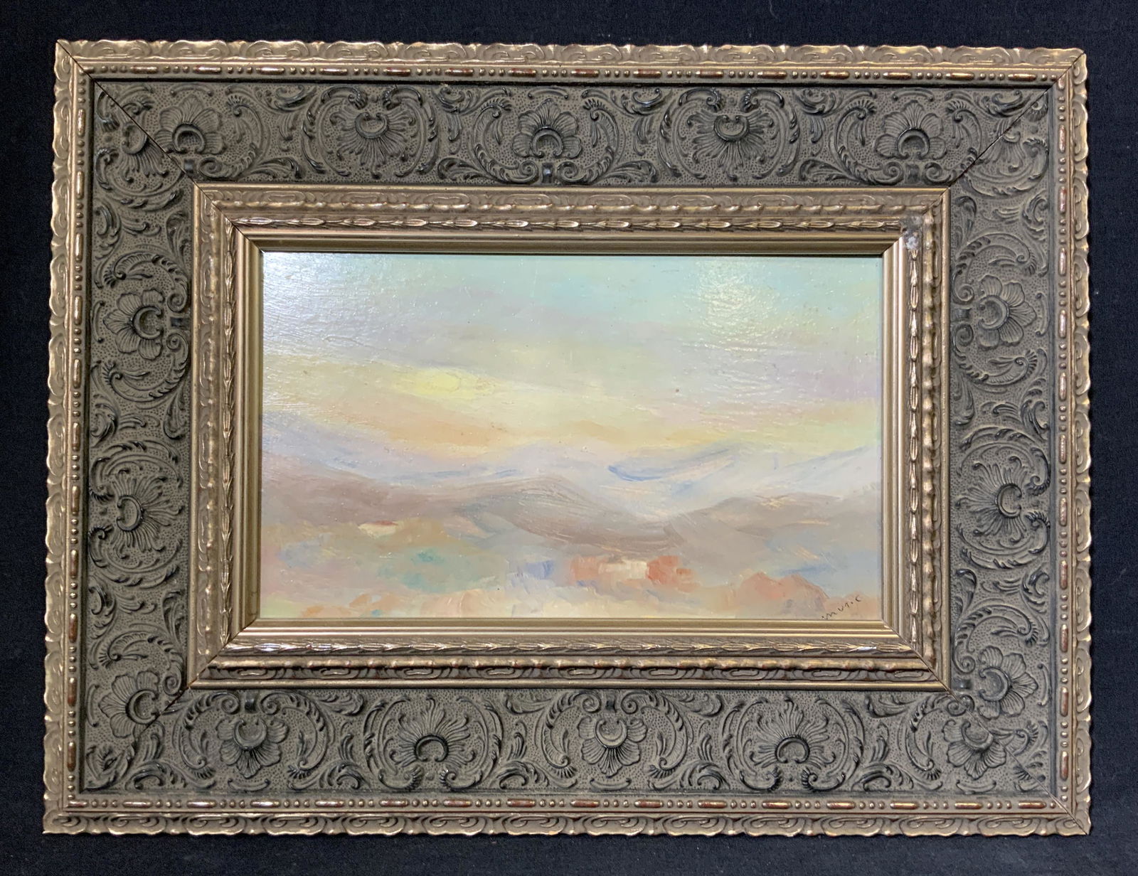 MUSIC Signed Oil on Panel, Abstract Landscape (1 of 9)