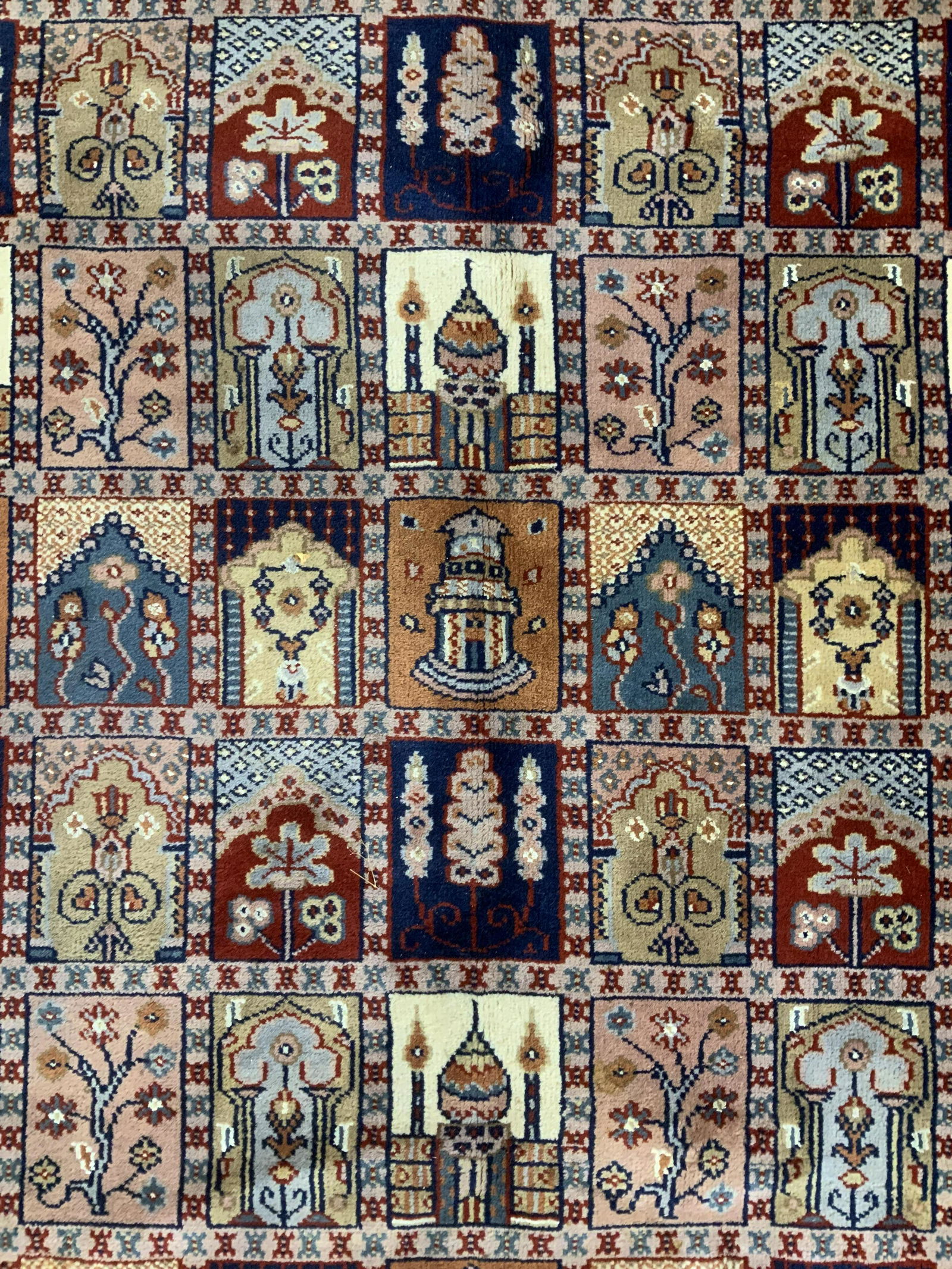 Vintage Handmade Indian Wool Room Size Rug (1 of 10)