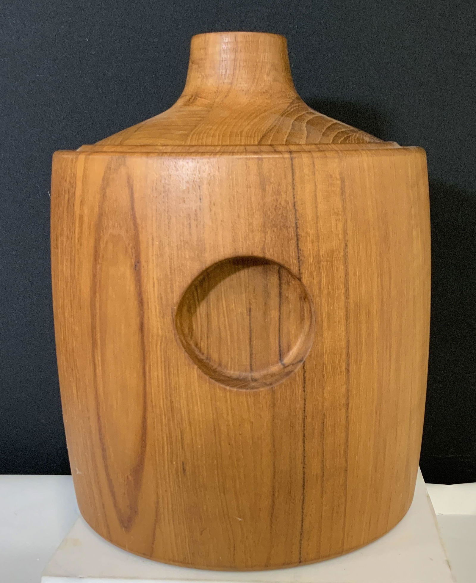 GEORG JENSEN 1960s Teak Ice Bucket, Denmark (1 of 10)