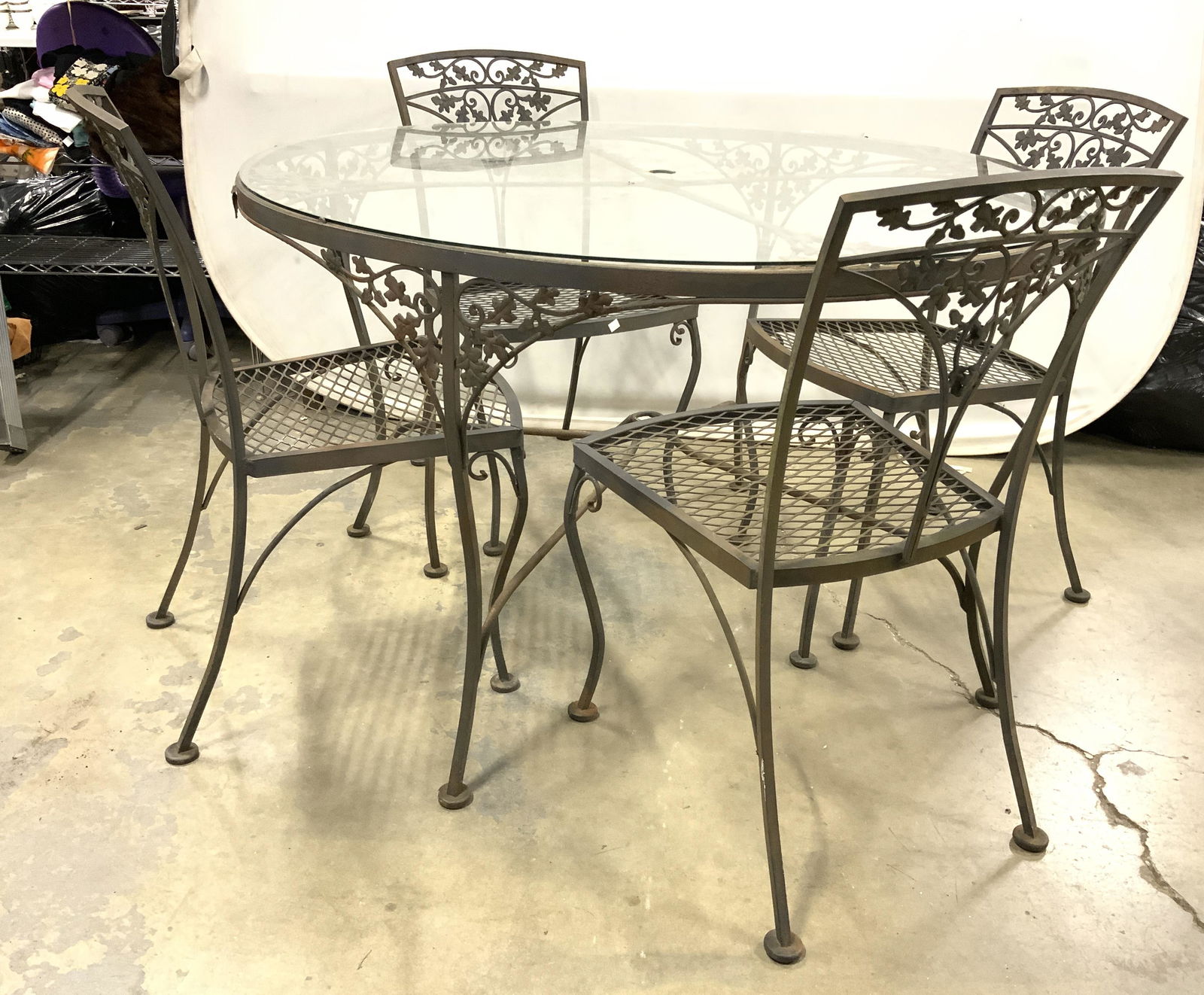Lot 5 Vintage SALTERINI Iron Patio Set (1 of 12)