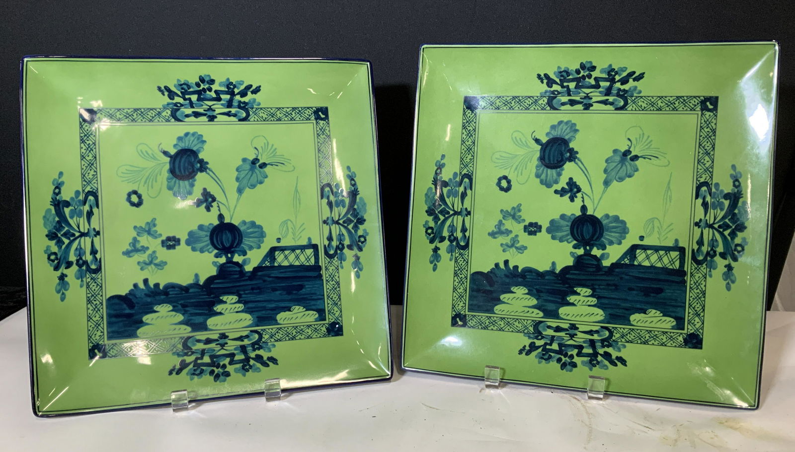 Pair Richard GINORI Orientalia Porcelain Plates (1 of 11)