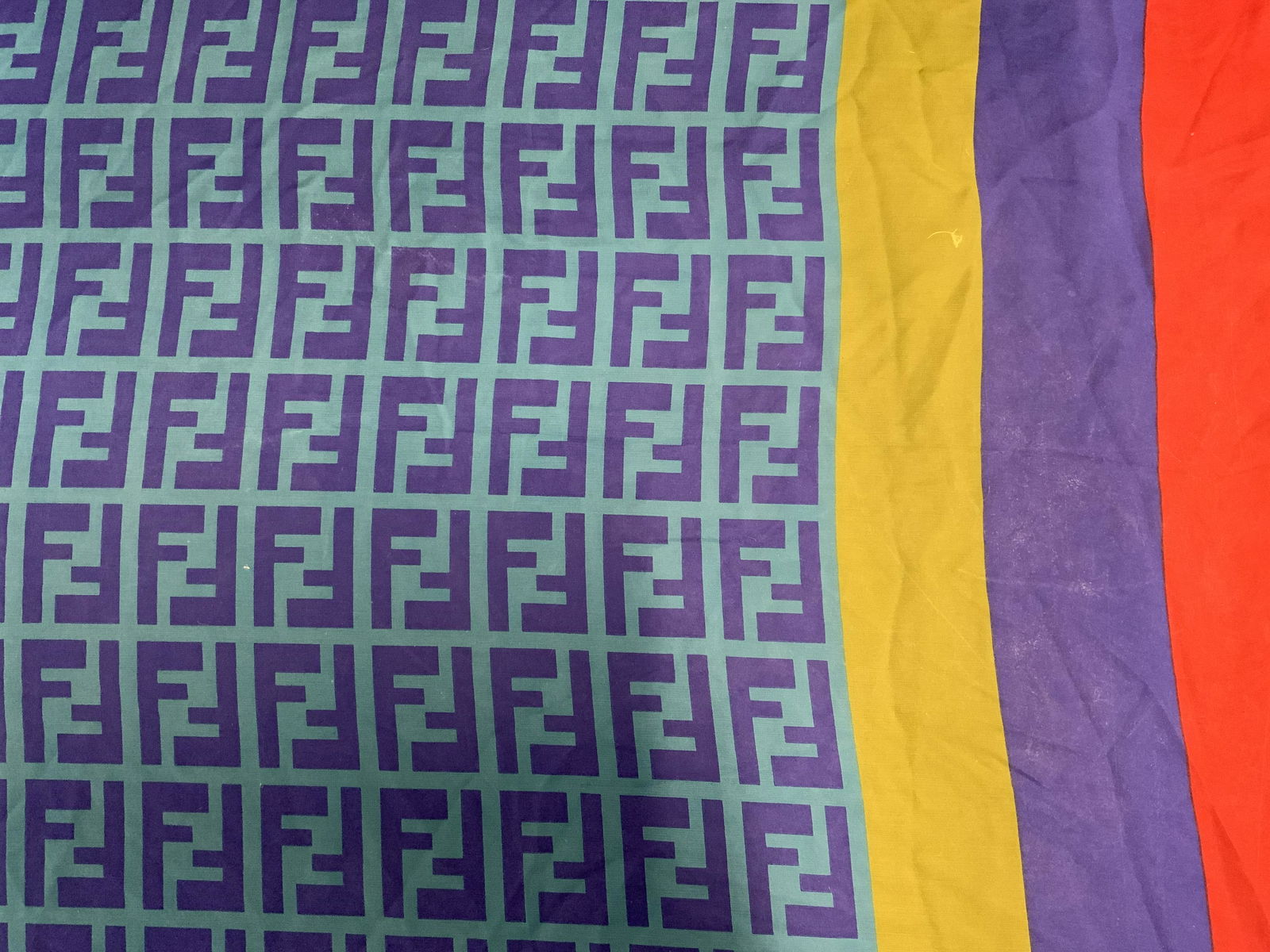 FENDI Silk Scarf, Italy (1 of 8)