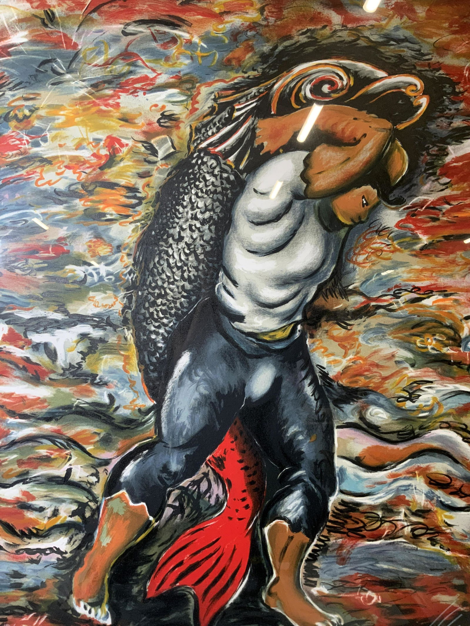 SANDRO CHIA Signed Water Bearer Lithograph (1 of 11)