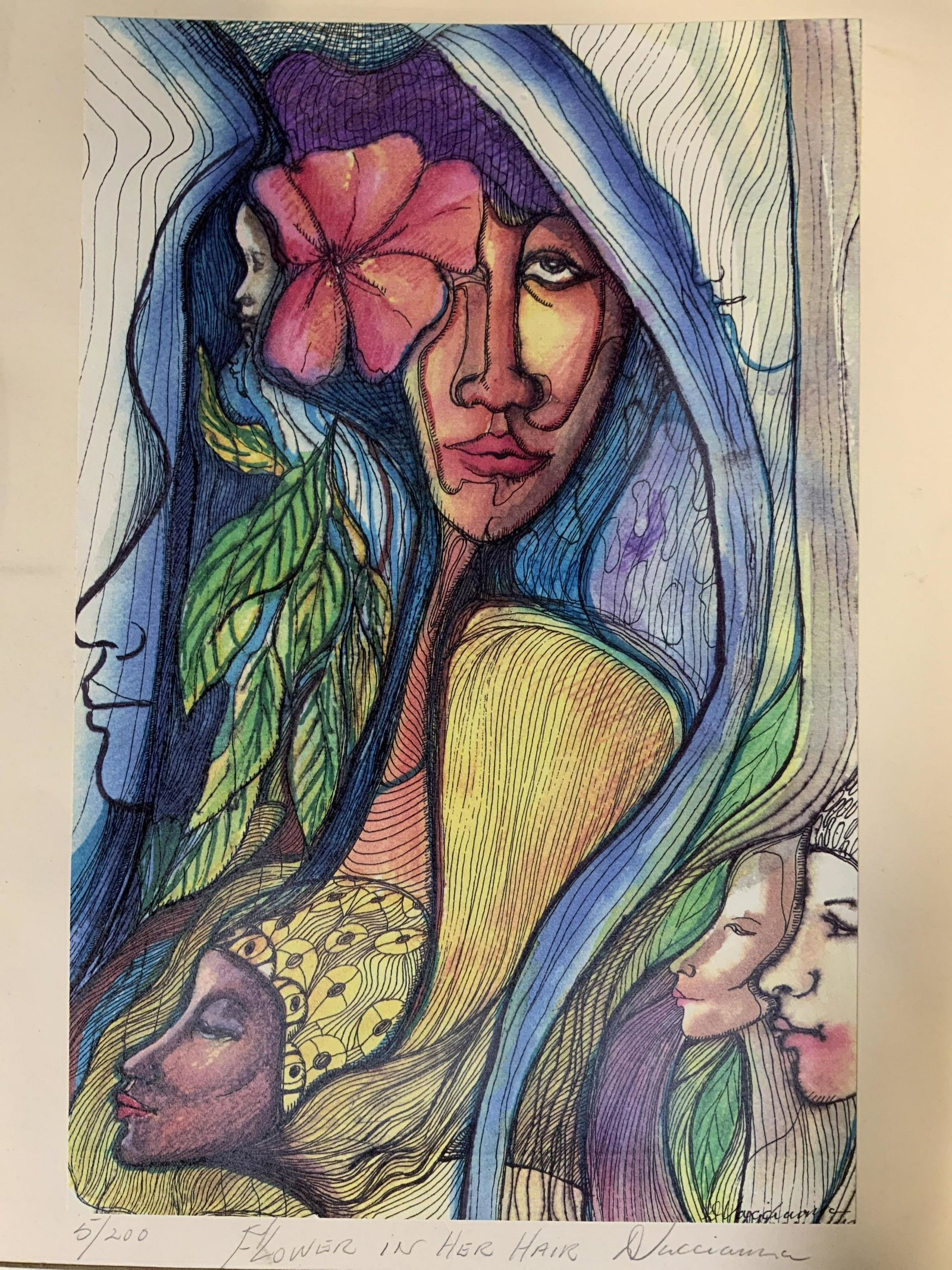 Signed Ltd Ed Lithograph, Portrait (1 of 5)