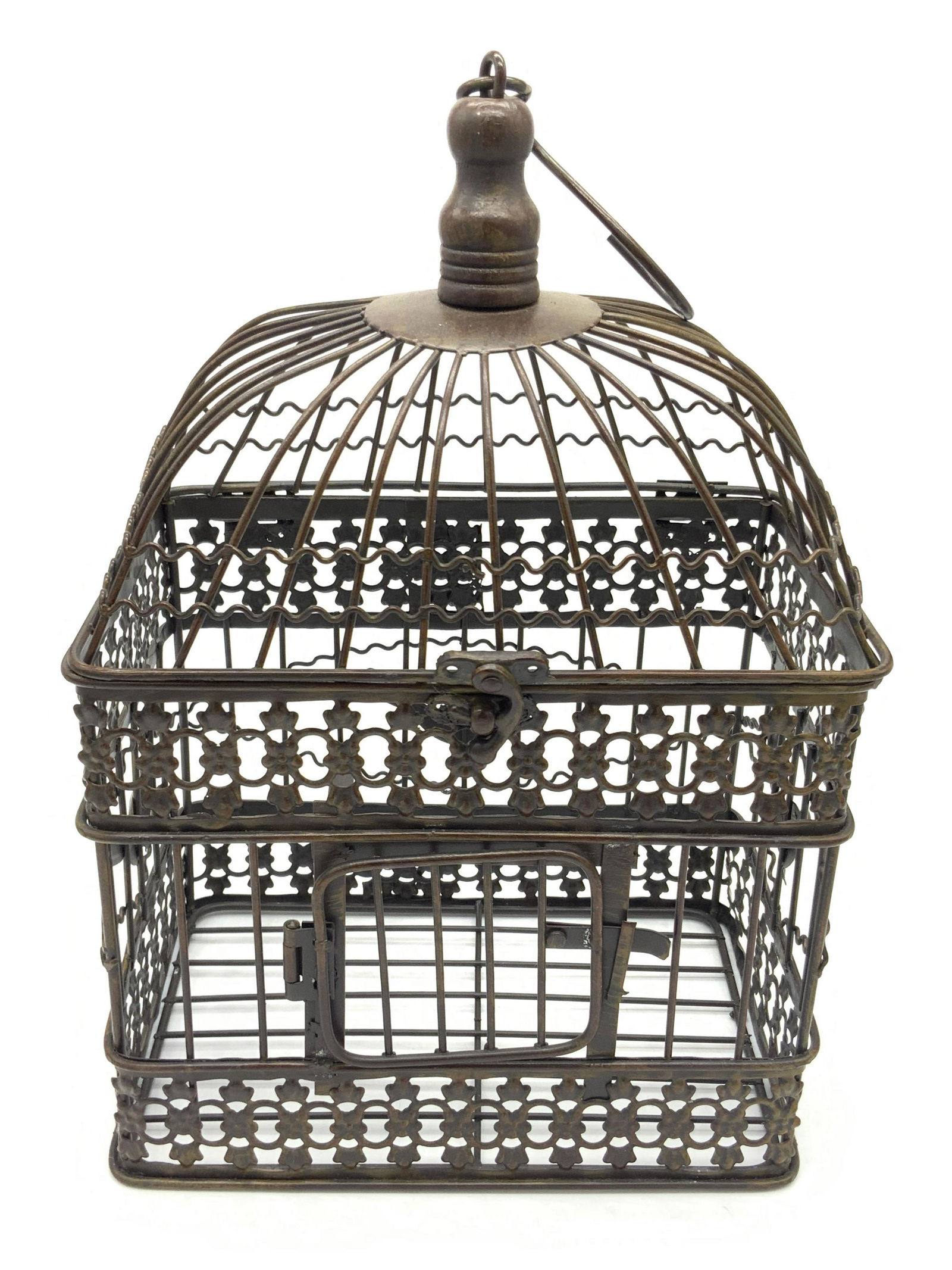 Vintage Metal Hanging Bird Cage (1 of 10)