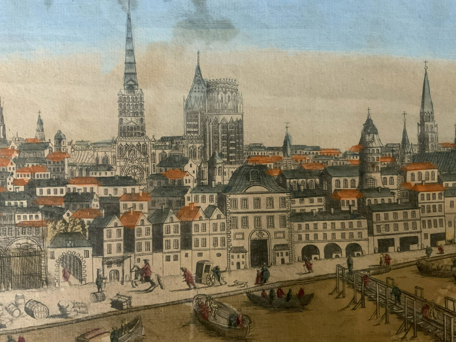 MONDHARD Etching of Rouen, Normandy, France (1 of 4)