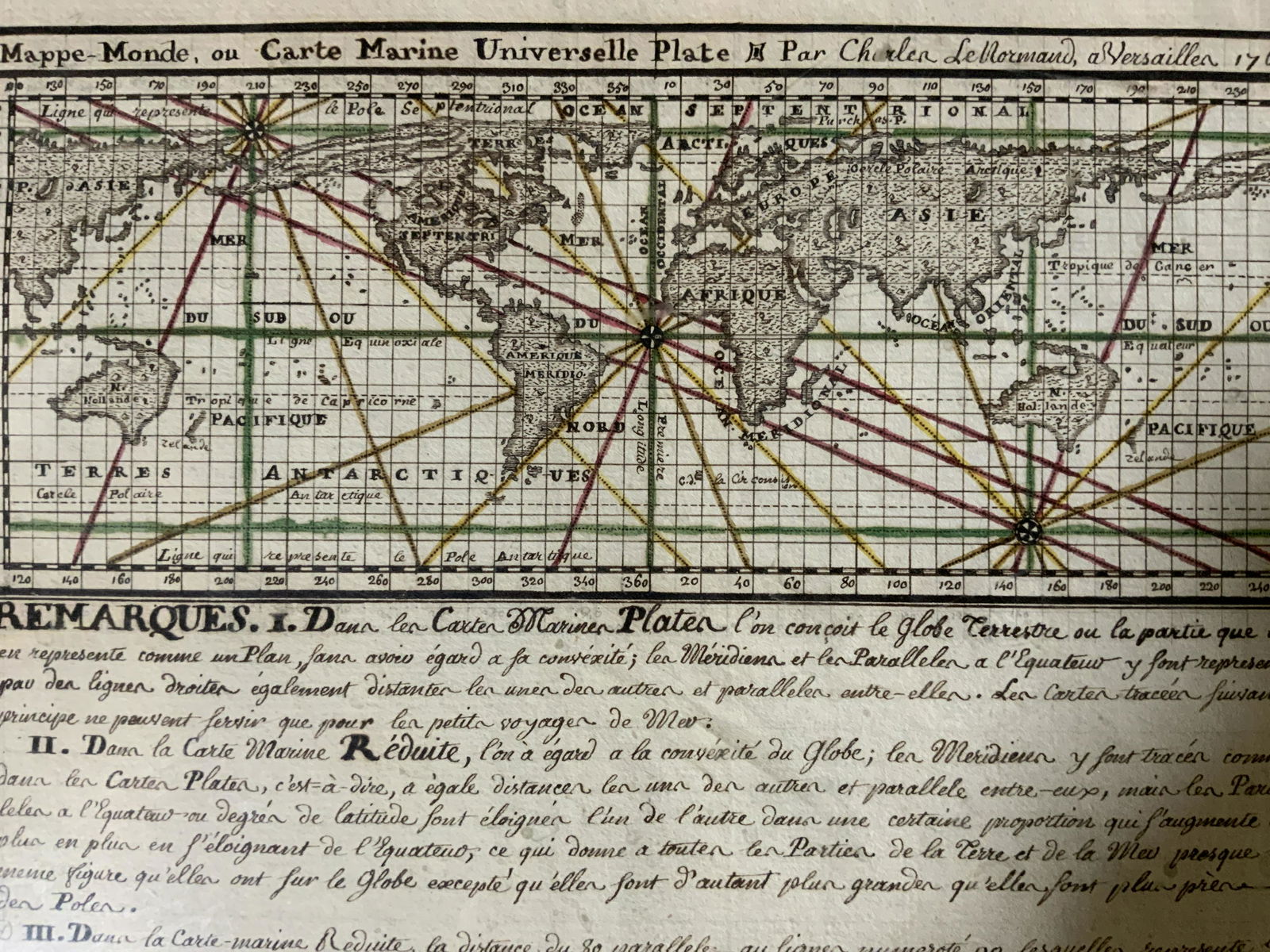 French Map of the World Decorative Arts (1 of 8)