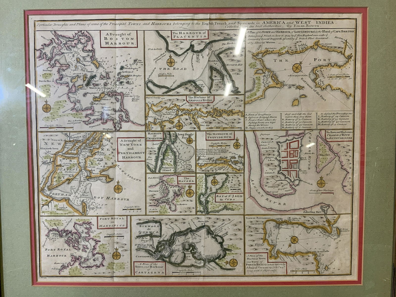 EMANUAL BOWEN America & West Indies Map (1 of 6)