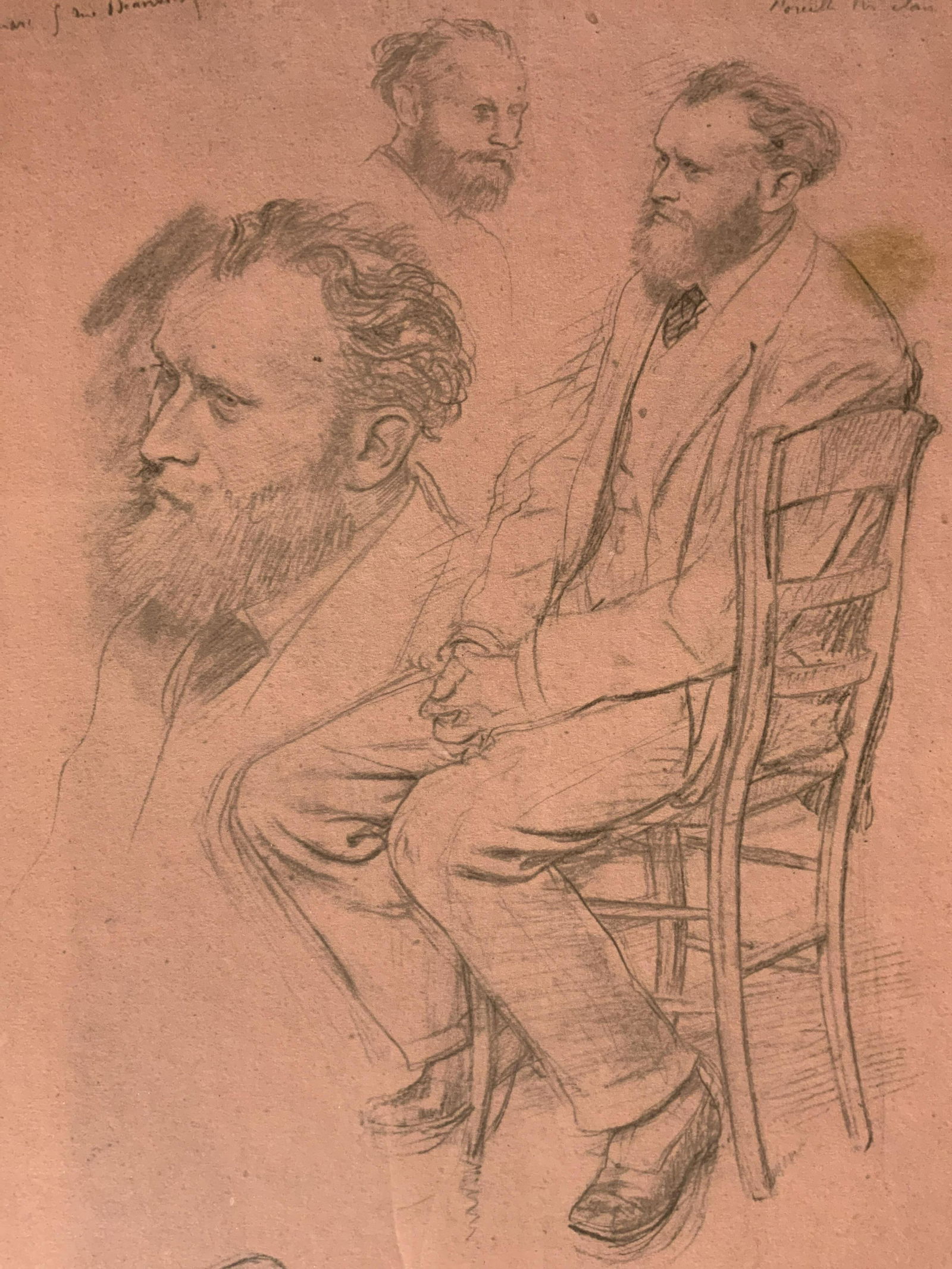 EDGAR DEGAS Study for Portrait Lithograph (1 of 6)