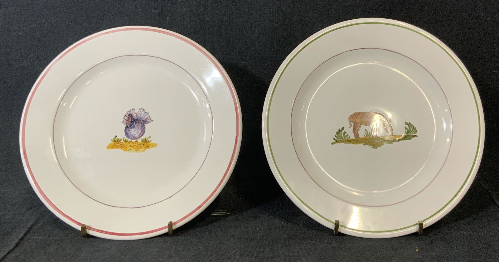 Lot of 2 ATELIER DE SEGRIES Ceramic Plates (1 of 6)