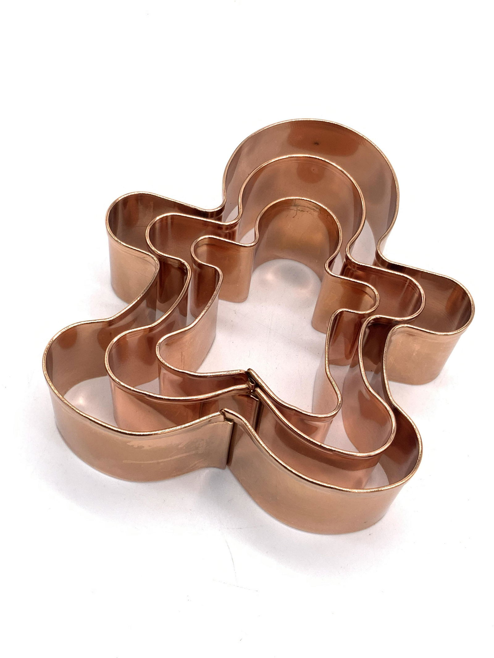 Copper Plated Gingerbread Men Cookie Cutters, 2Box (1 of 8)