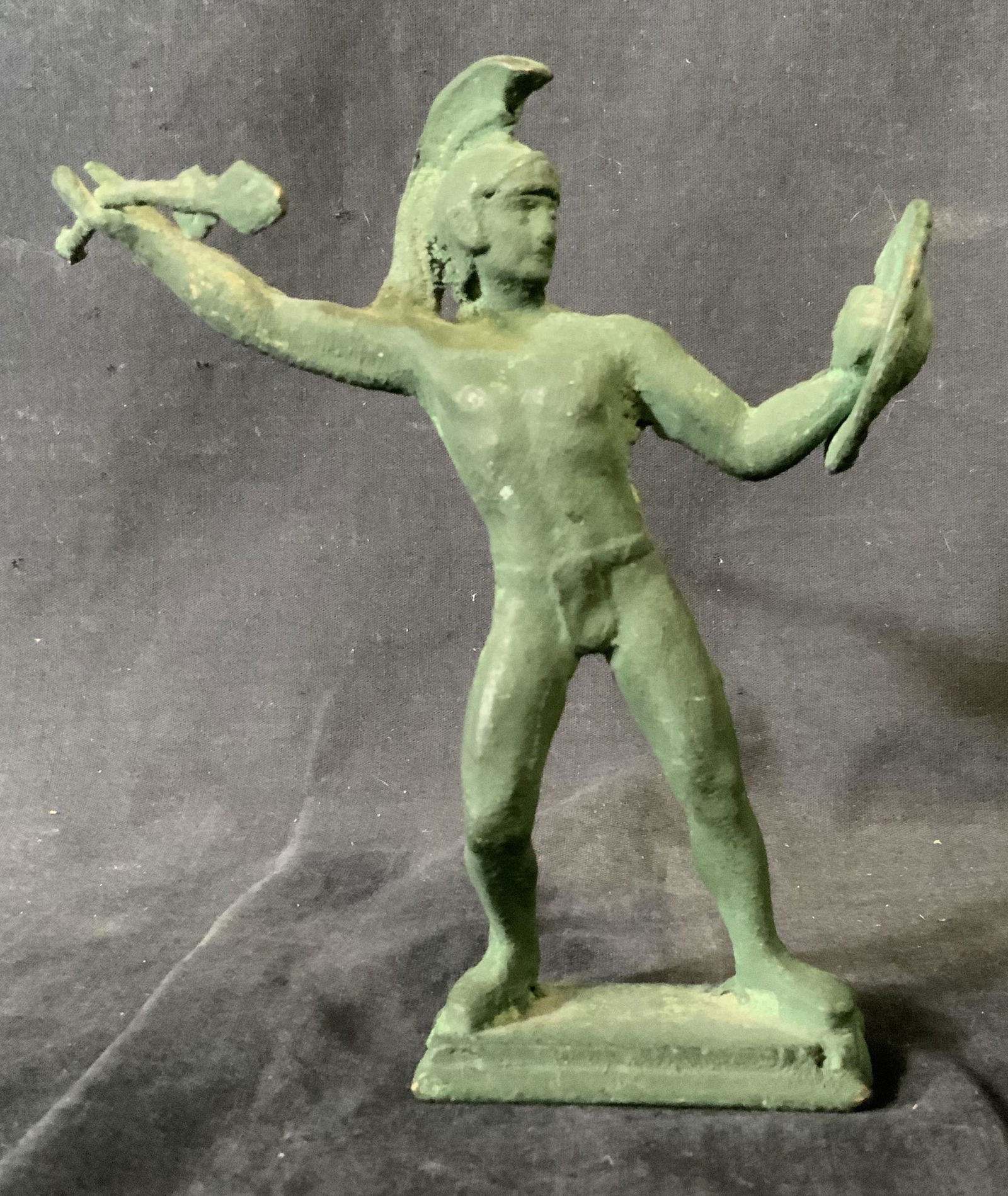 Primitive Bronze Warrior Statue (1 of 6)