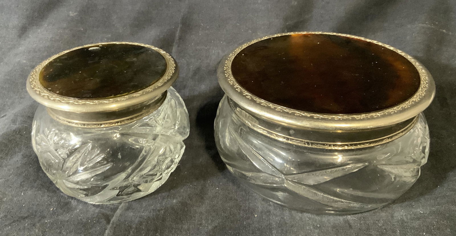 Lot of 2 RALPH LAUREN Vintage Vanity Jars (1 of 6)