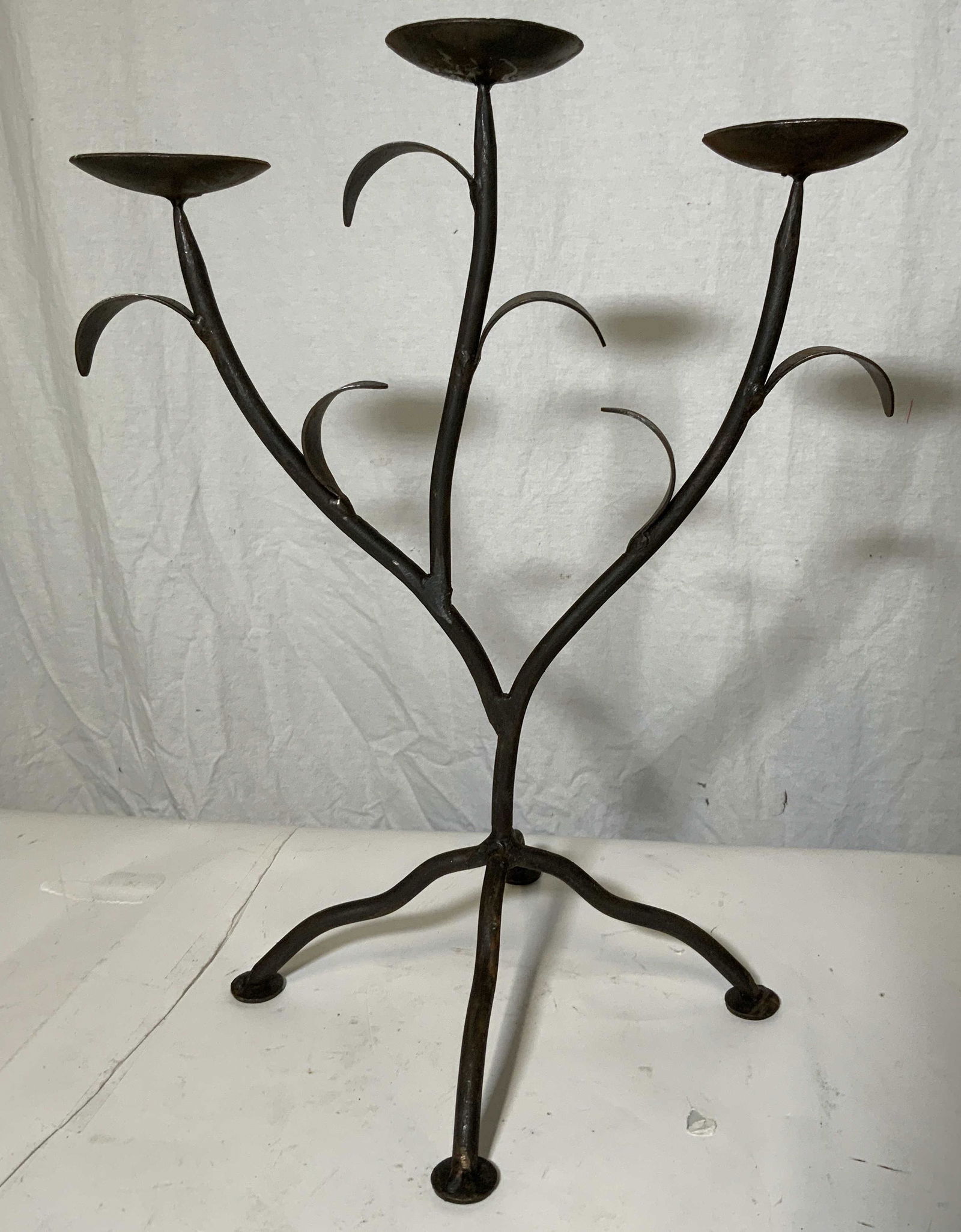 Three Armed Iron Candle Holder (1 of 6)