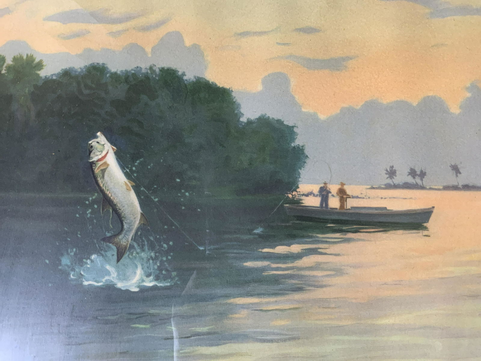 LYNN BOGUE HUNT Bass Fishing Offset Lithograph (1 of 7)
