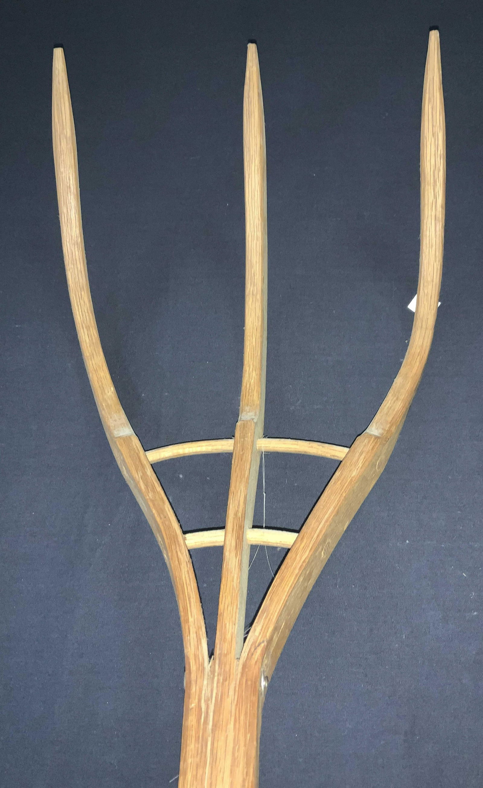 Vintage Hand Crafted Wood Hay Pitchfork, (1 of 7)