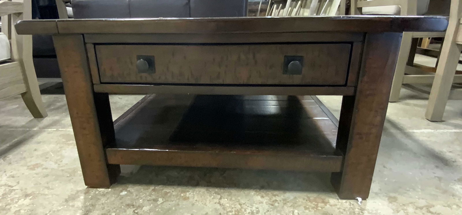 Square Wooden Coffee Table (1 of 9)