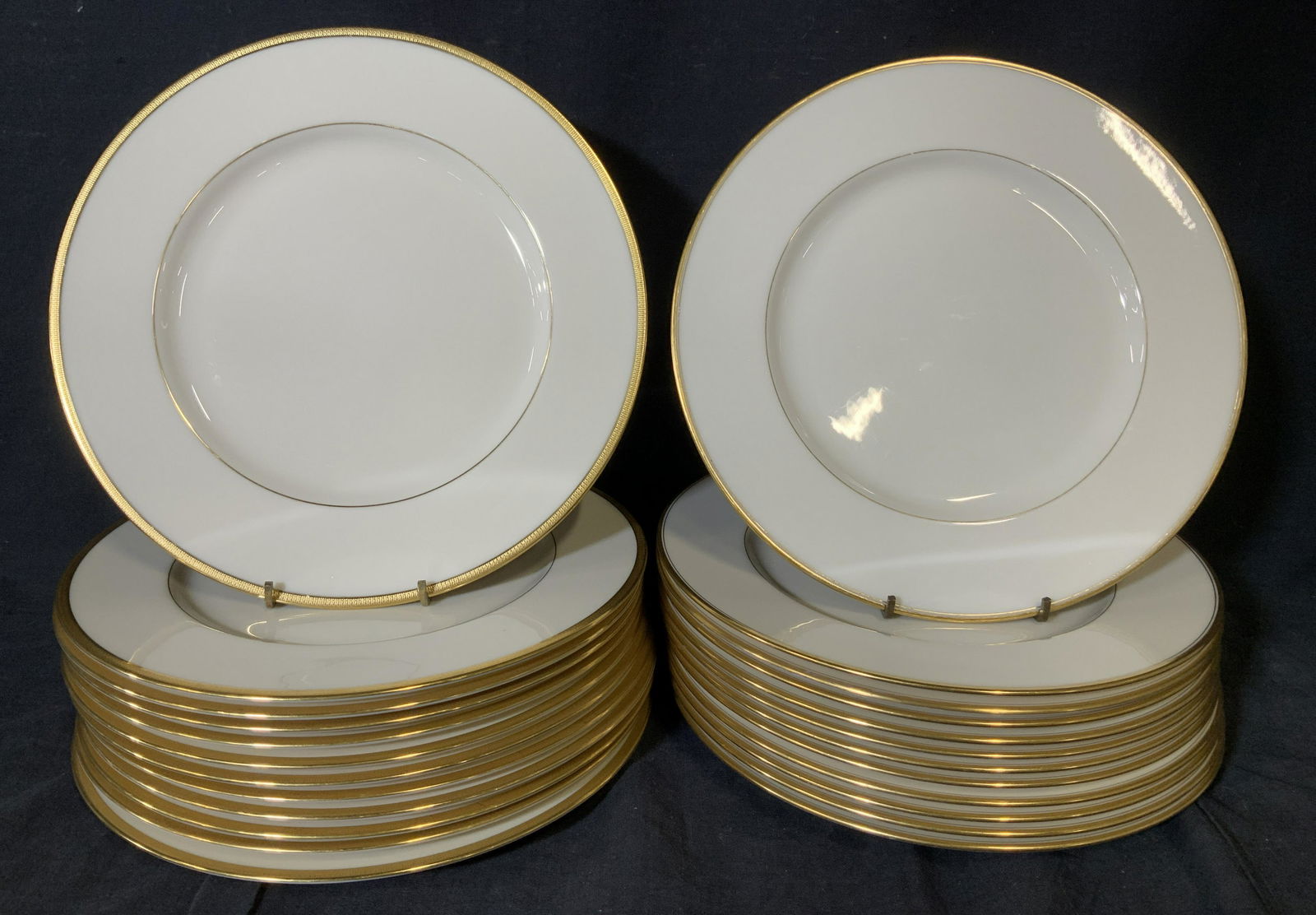 LENOX Tuxedo & Plummer Porcelain Dinner Plates, 24 (1 of 5)