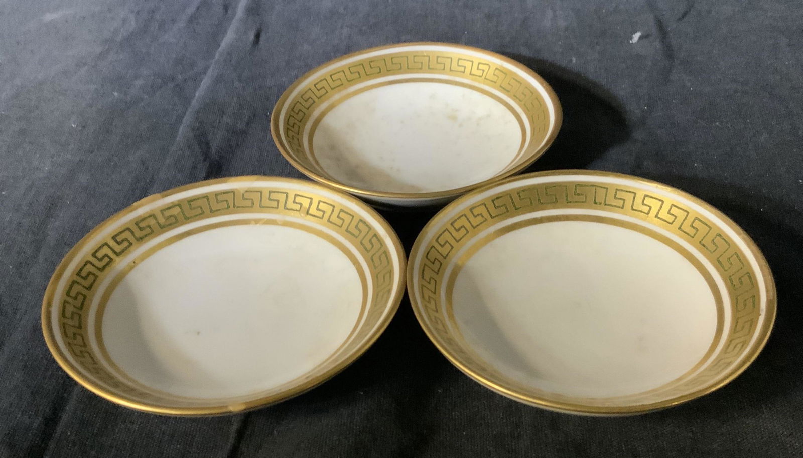 Set of 3 J. POUYAT LIMOGES Butter Pats (1 of 5)