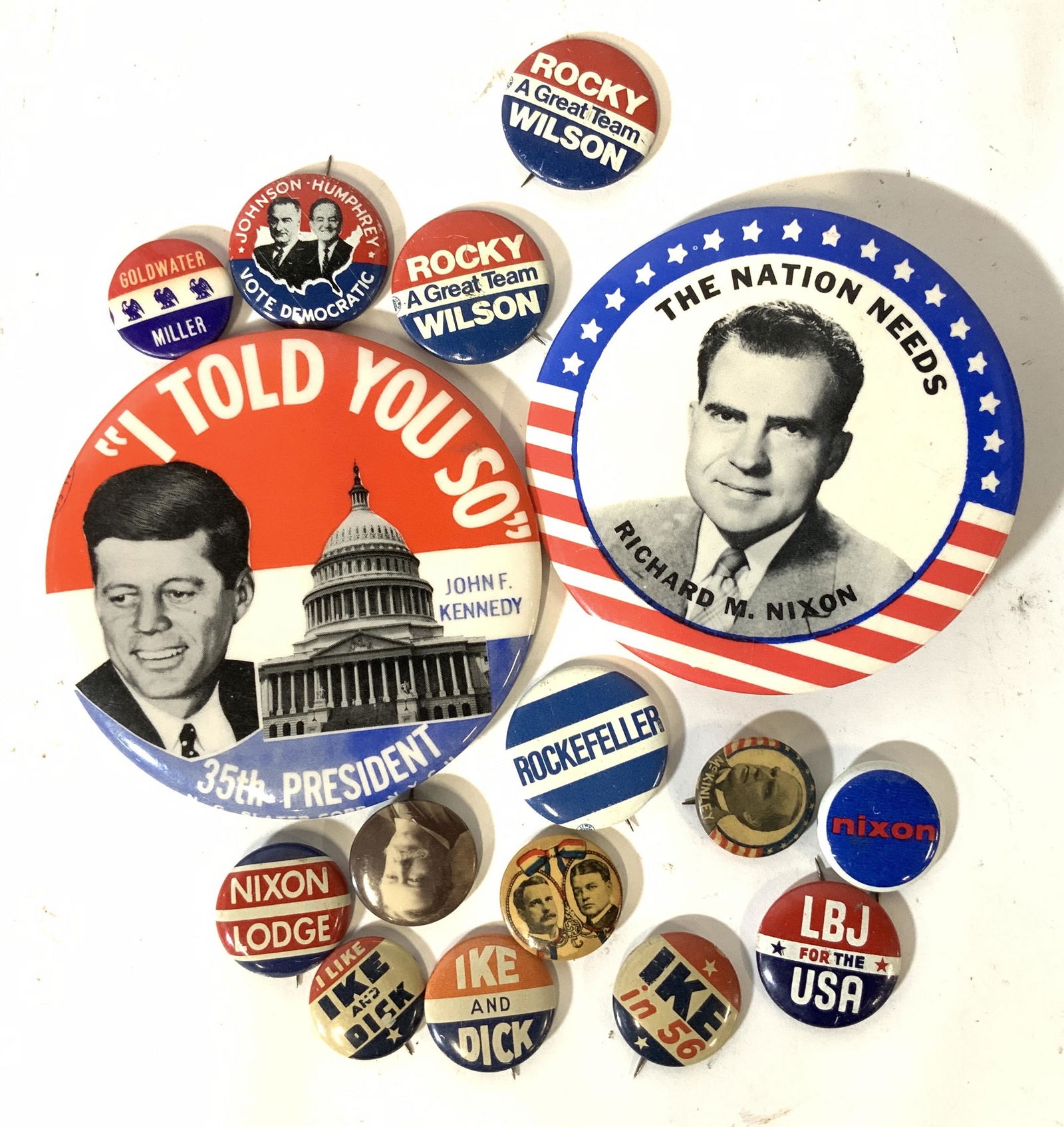 Collectible Vintage Political Campaign Buttons (1 of 6)