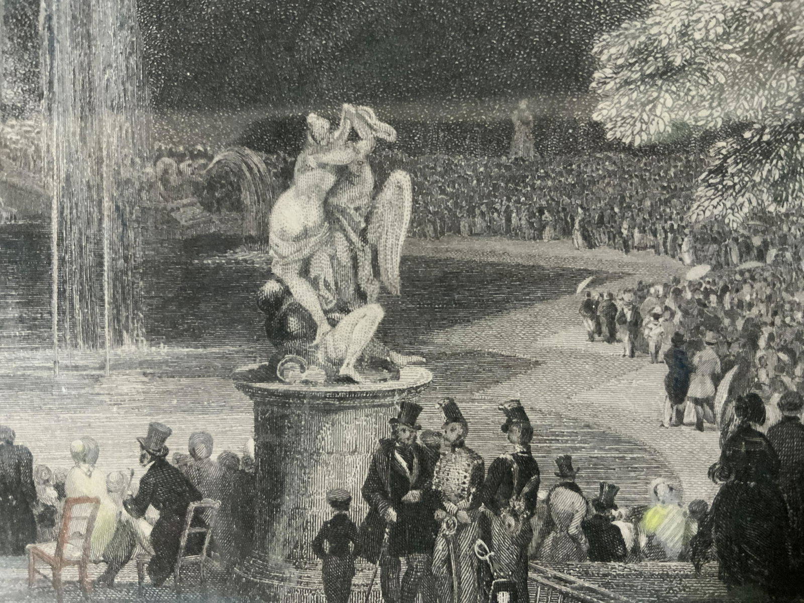 Robert WALLIS Versailles Gardens Engraving (1 of 6)