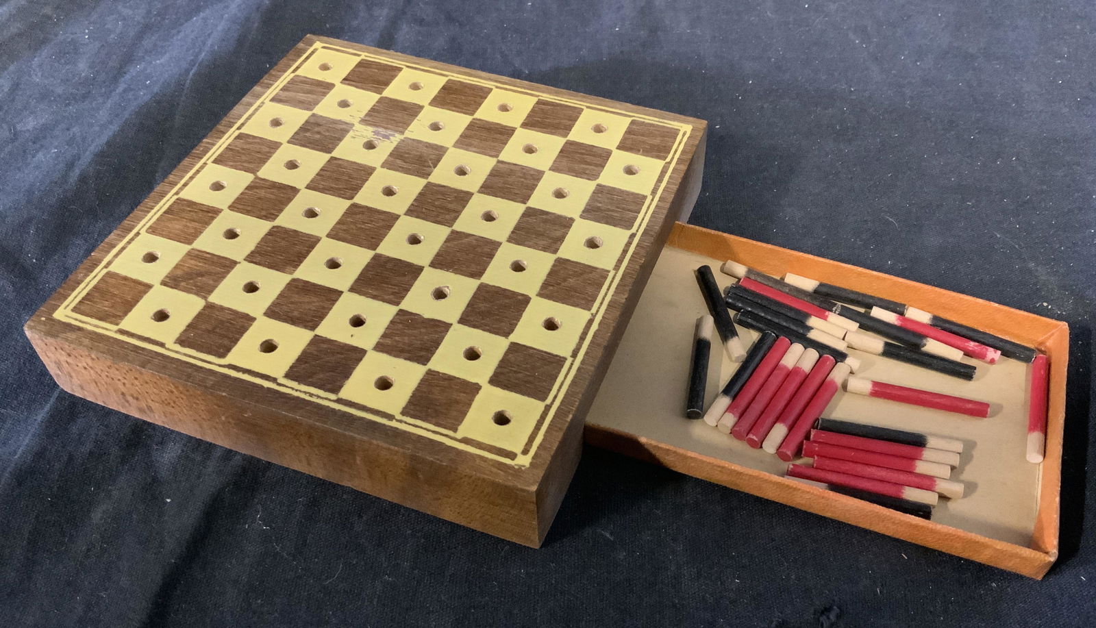 Lot 3 Recorder, Carved Wood Knife & Checkers (1 of 4)