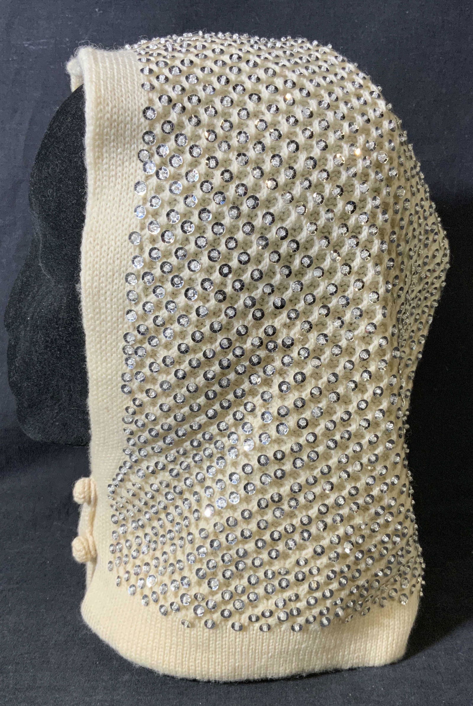 Sequined Wool Head Wrap (1 of 7)