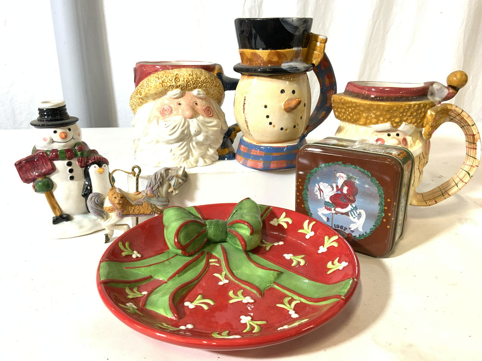 Lot Ceramic Christmas Tableware and Ornament, 7 (1 of 7)