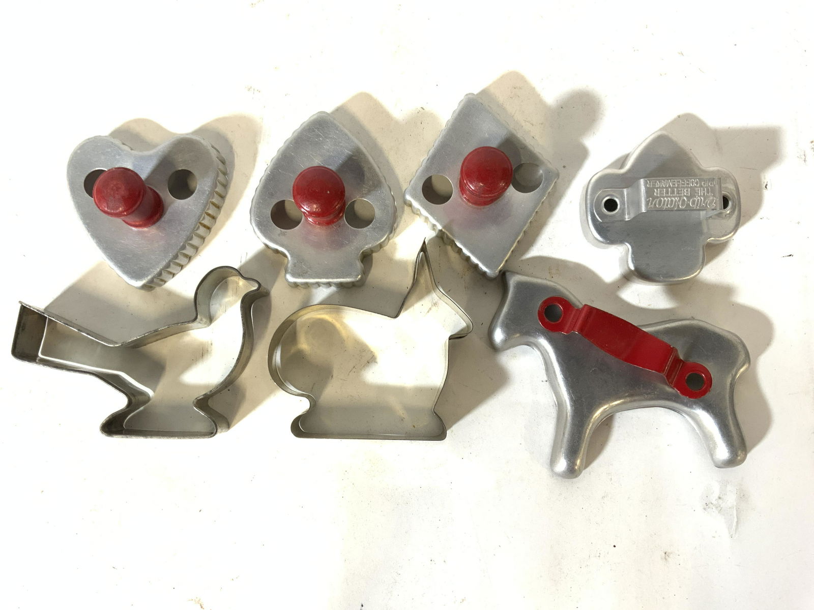 Vntg Tin Cookie Cutters, Various Shapes & Animals (1 of 5)