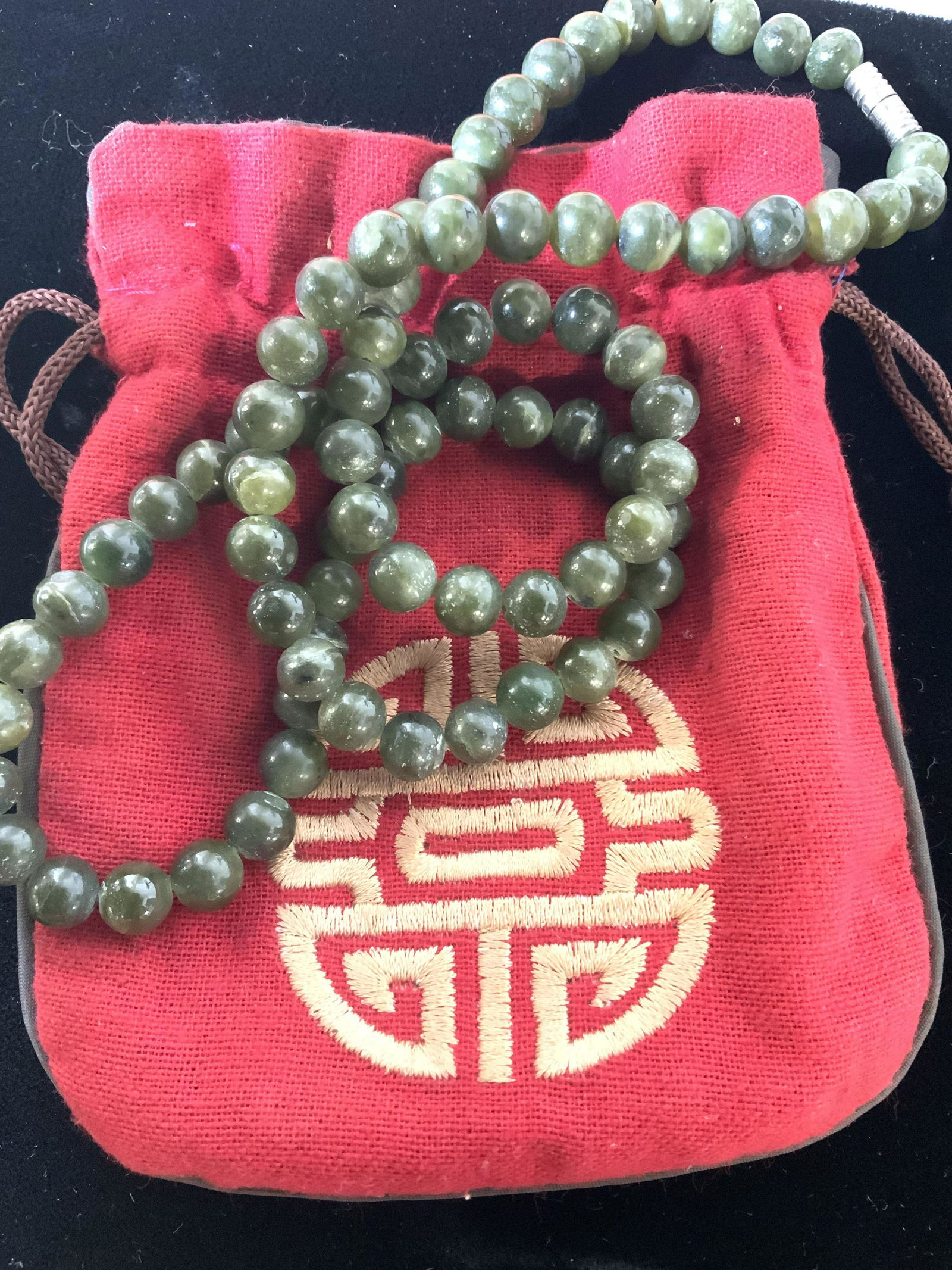 Hand Beaded Natural Stone Necklace, Jewelry (1 of 5)