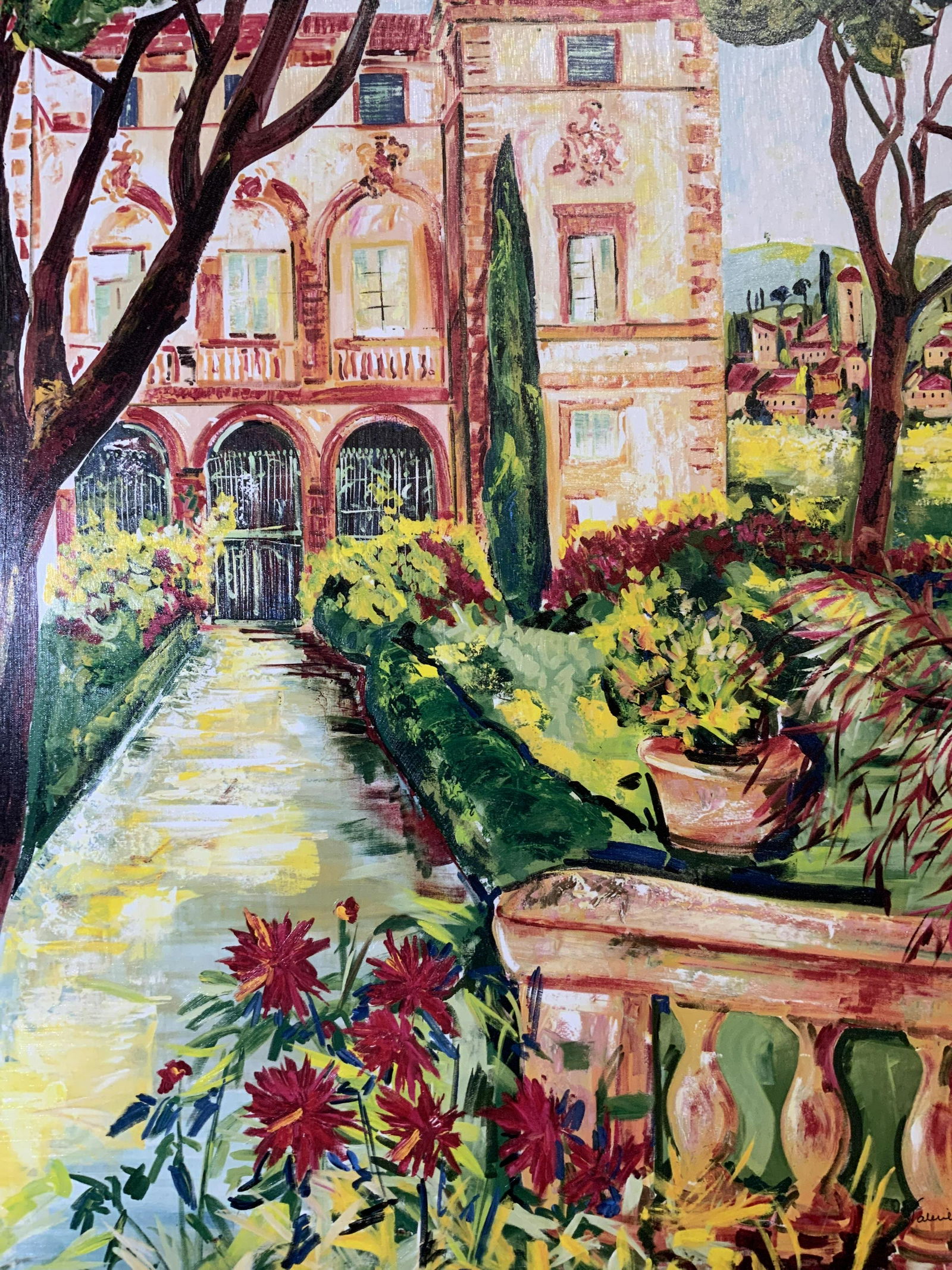 VALERIE LIMOZIN Italian Villa Giclee Artwork (1 of 5)
