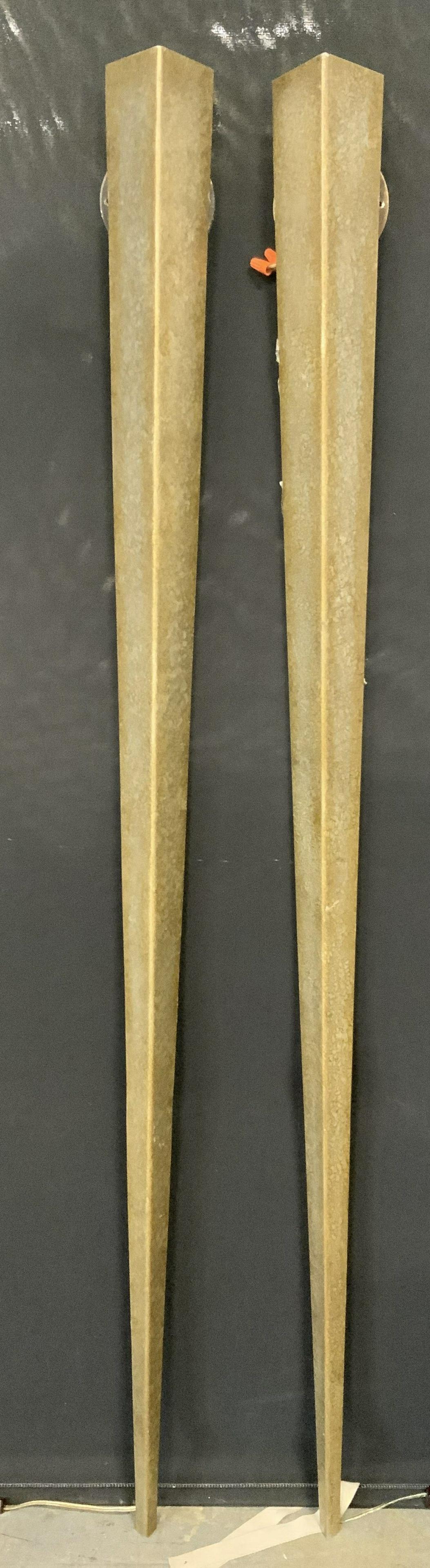 Pair Metal Tall Wall Sconces (1 of 5)