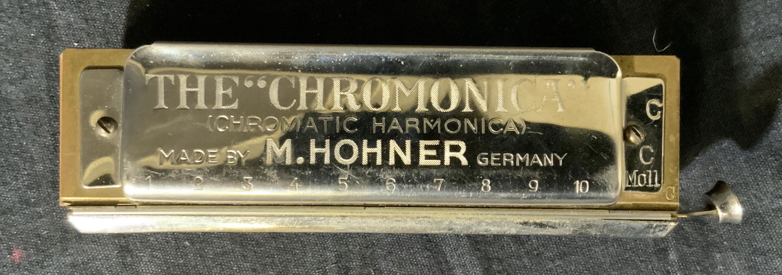 Rare 1893 M. Hohner Tremeno Four Harmonicas In Original Box