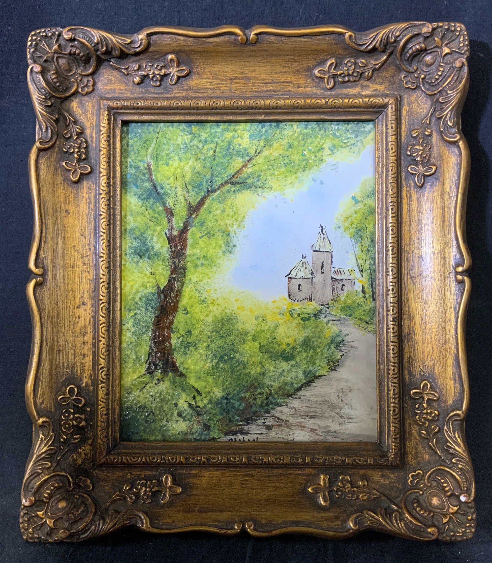 RAPHAEL Signed Enamel Painting (1 of 6)