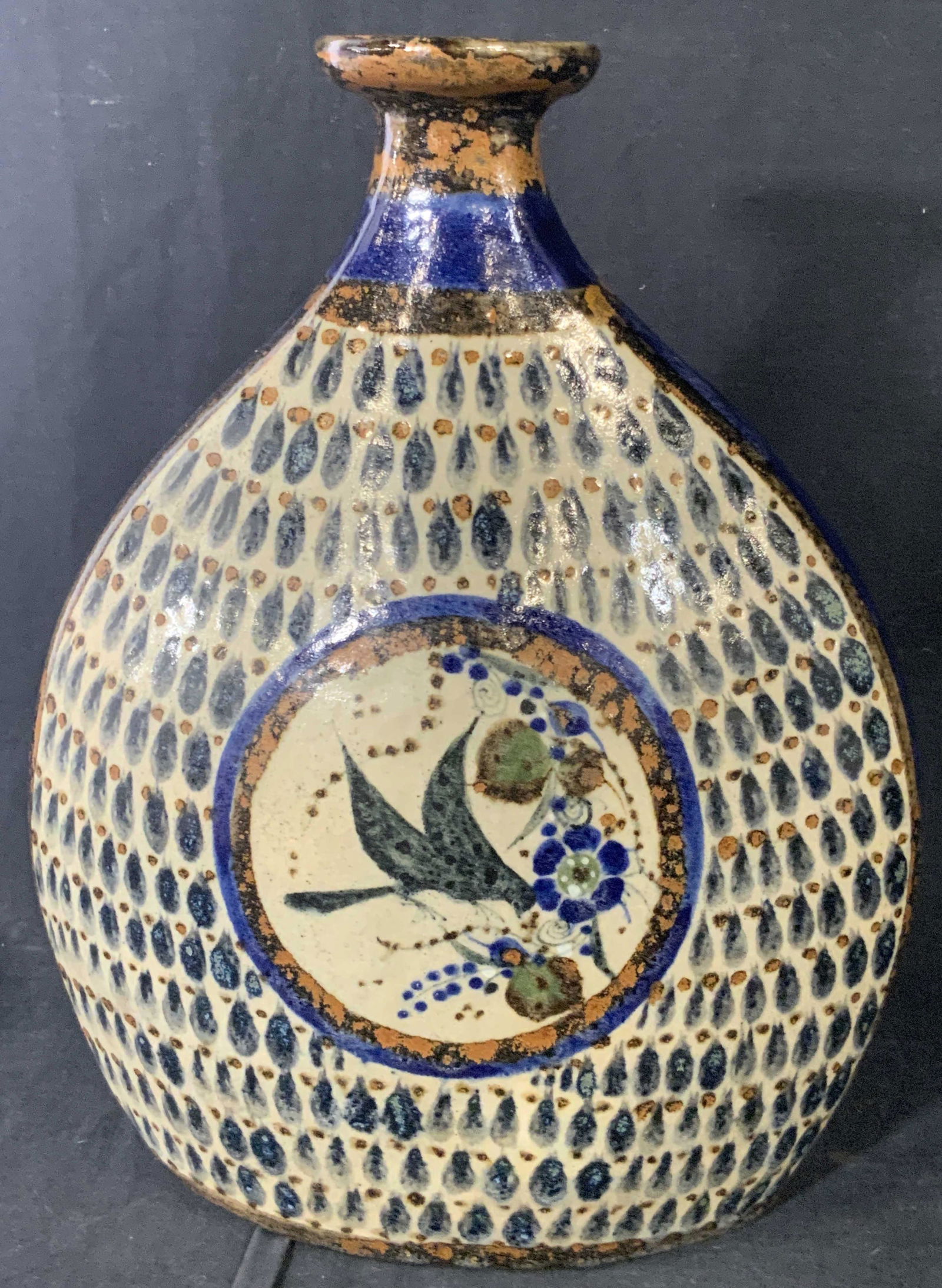 Signed Handmade & Hand Painted Ceramic Vessel (1 of 9)