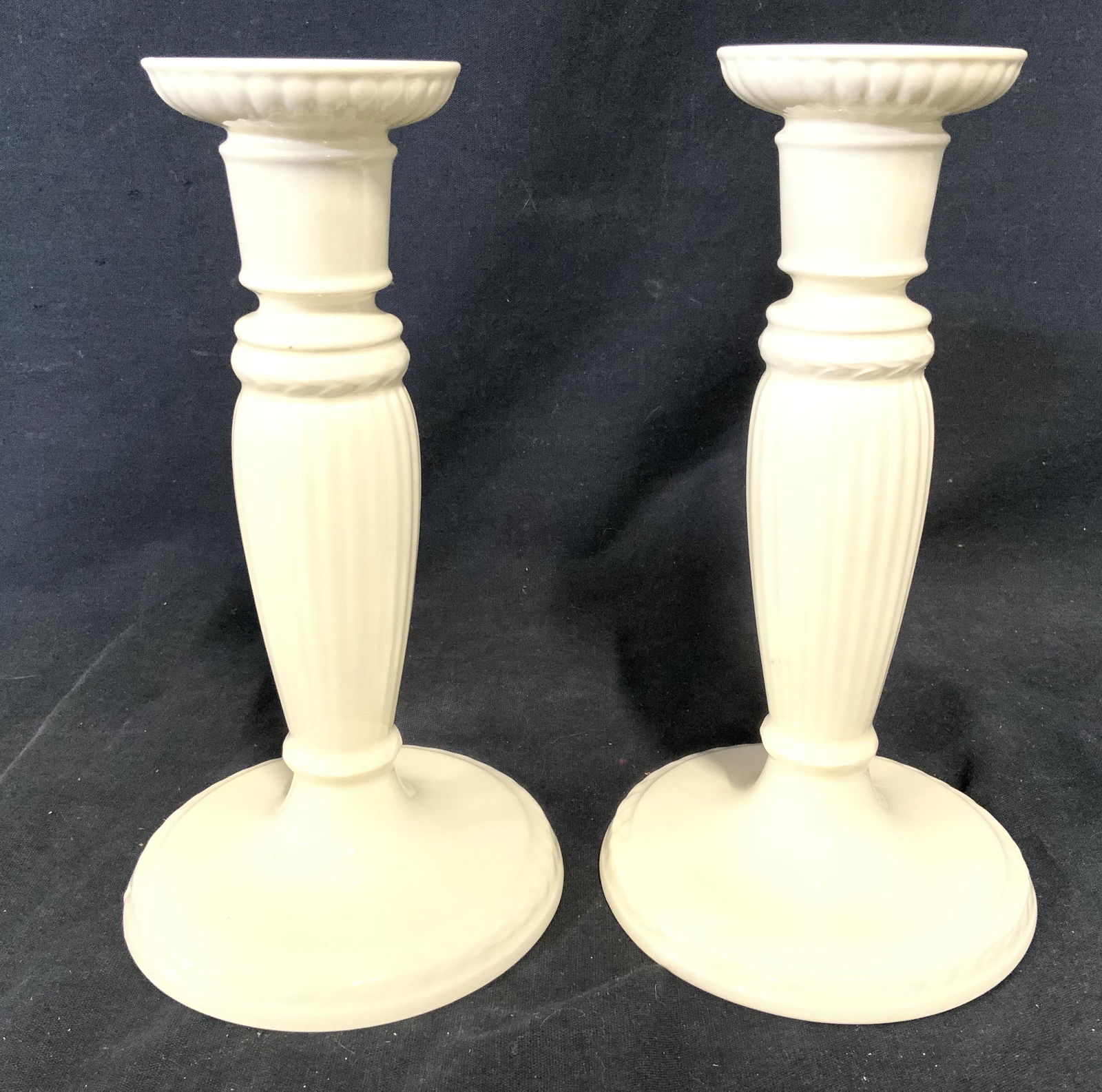 Pair Porcelain WEDGWOOD Candlesticks (1 of 8)