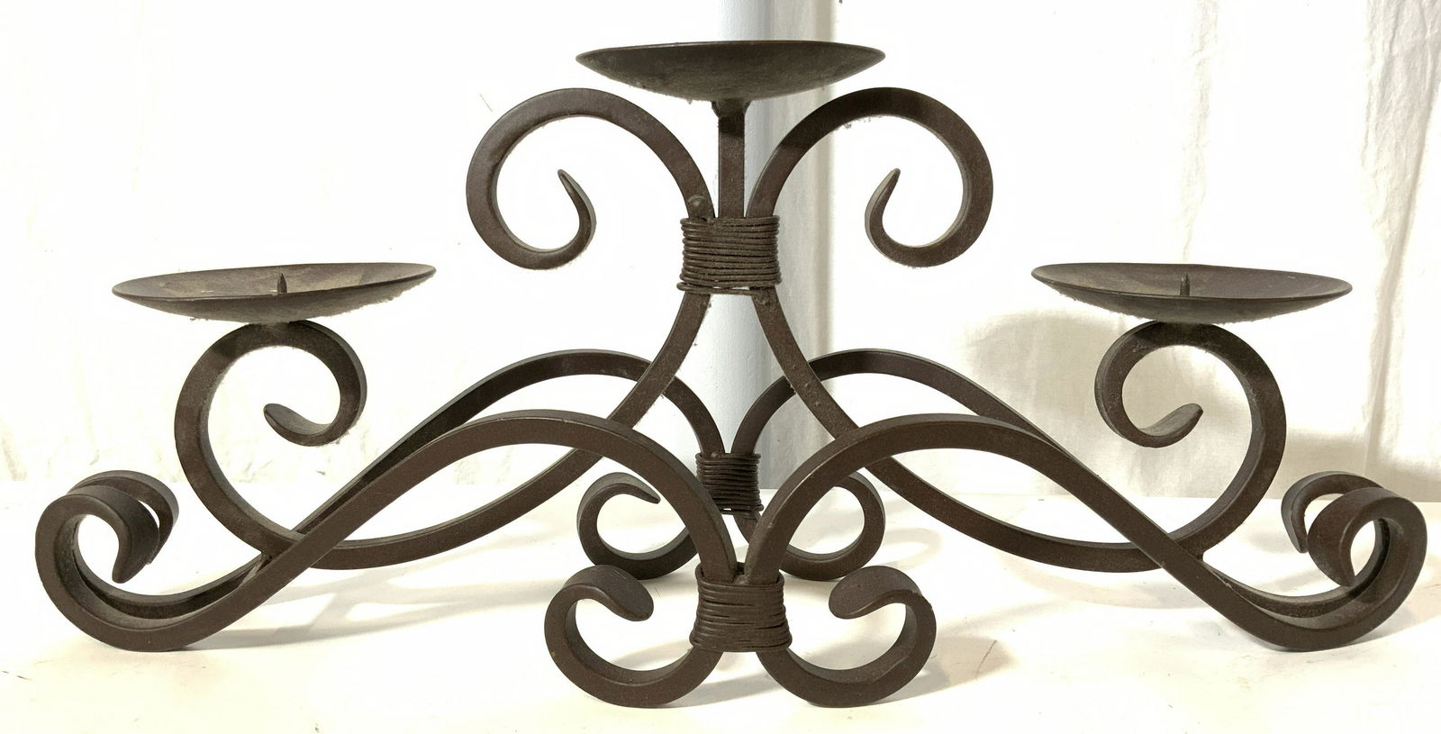 Lot 3 Metal Iron Candelabras (1 of 8)