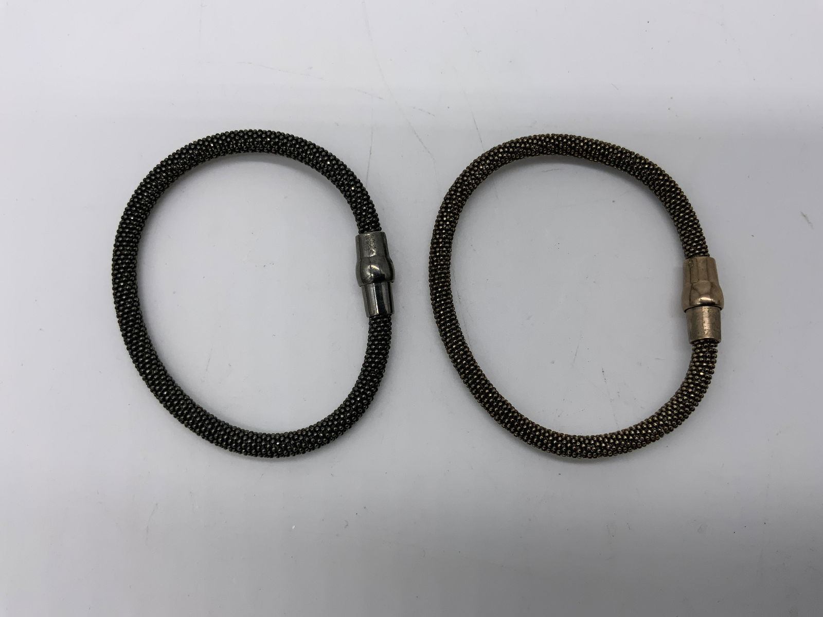 Lot 2 Italian Sterling Clasped Bracelets (1 of 5)