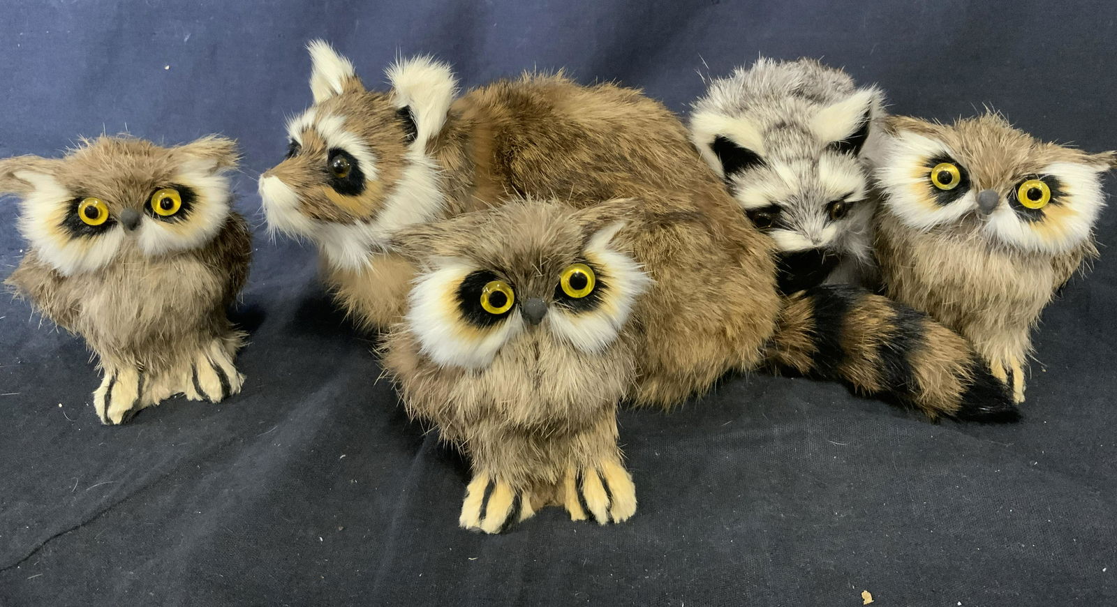 Lot of 5 Handmade Miniature Fur Figural Animals (1 of 7)