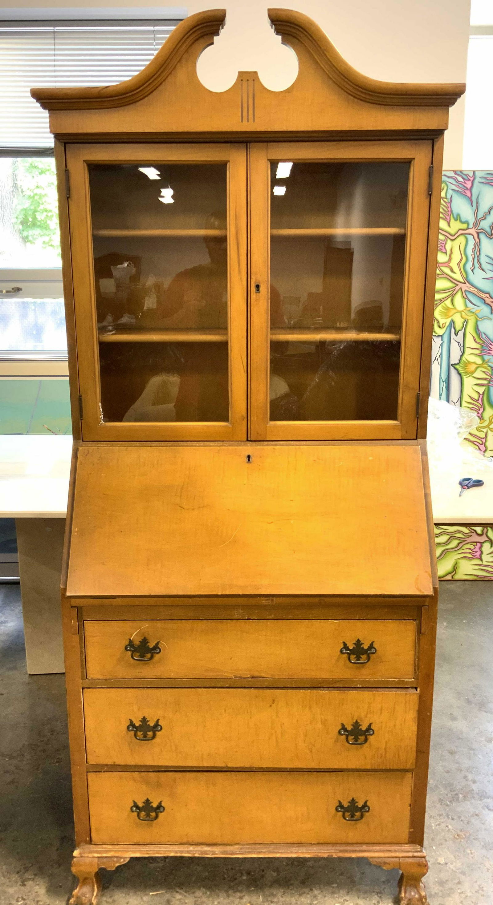 HENRY DICK & SON Vntg Wooden Secretary (1 of 16)