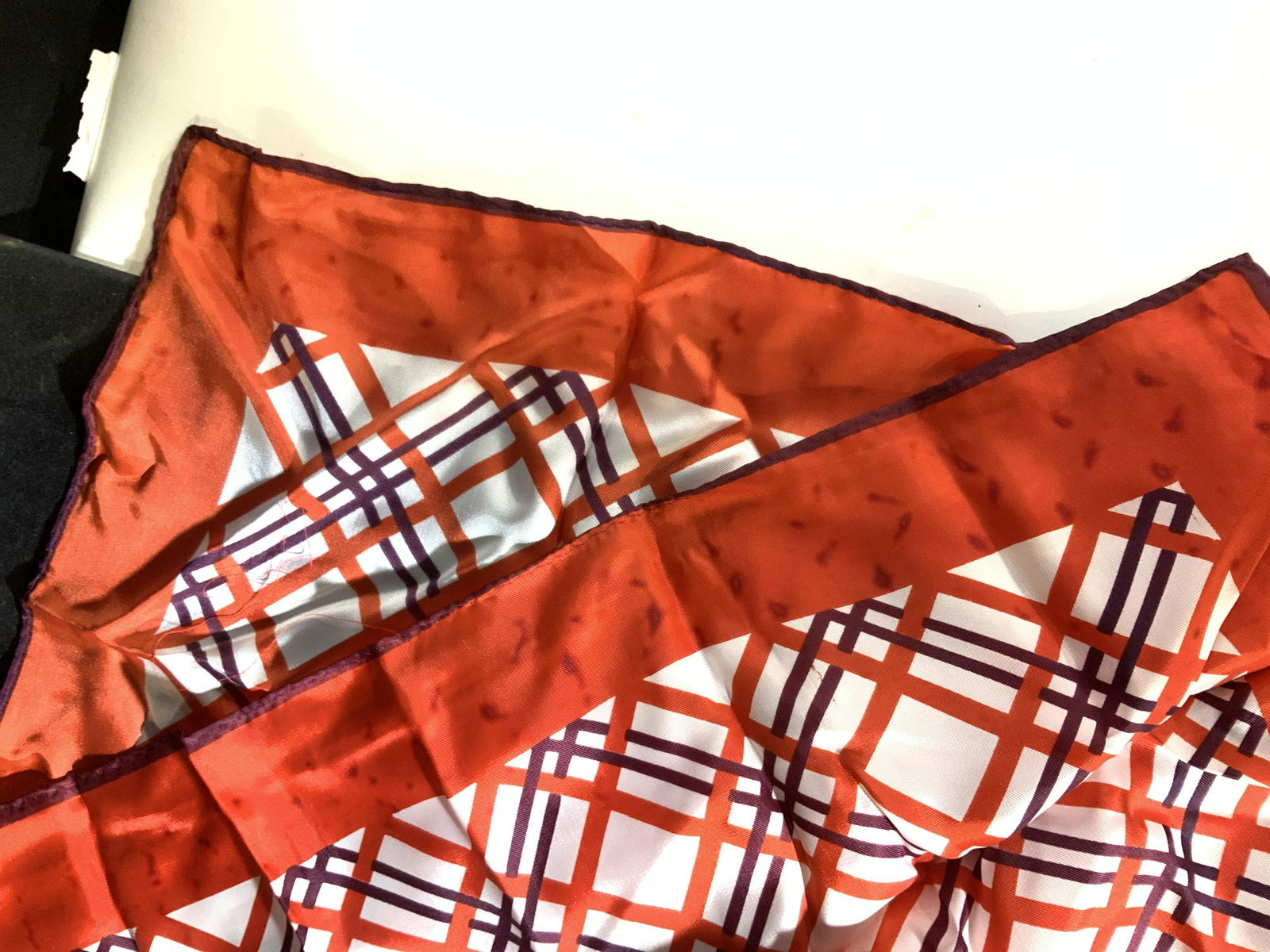 Ladies Red Scarves, Patterned Textiles, Grp 3 (1 of 6)