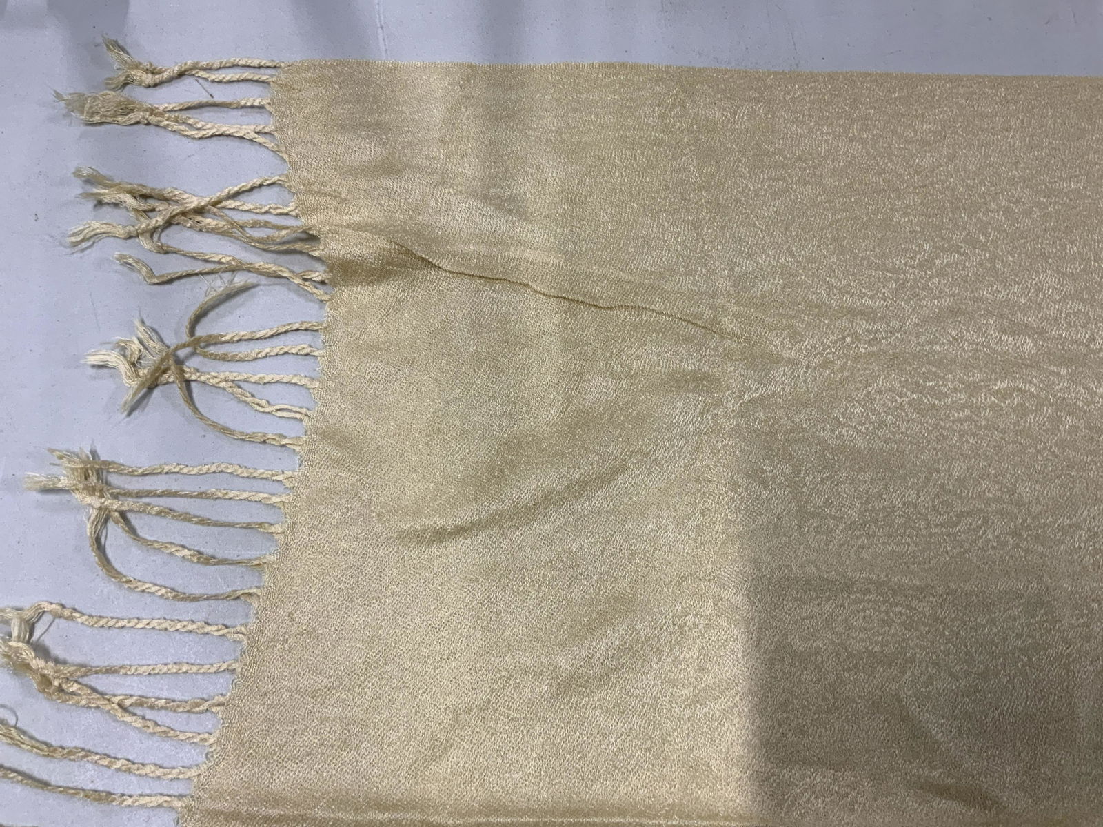 Yellow Fringed Scarf (1 of 5)