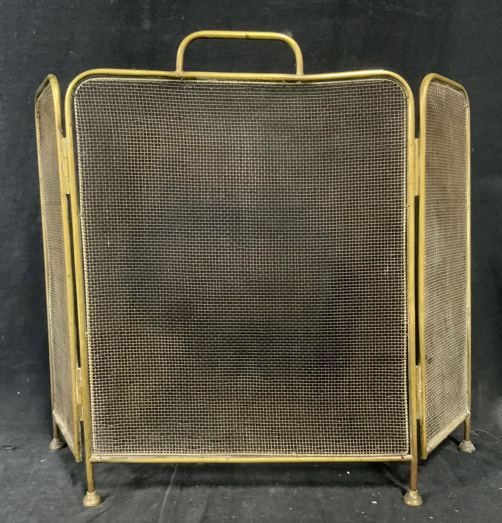 Brass Folding Fireplace Screen (1 of 5)